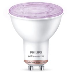 Philips   GU10 RGB & White LED Smart Light Bulb 4.7W 345lm