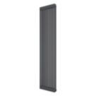 Azur 1800mm x 470mm 4509BTU Anthracite Vertical 2 Column Radiator