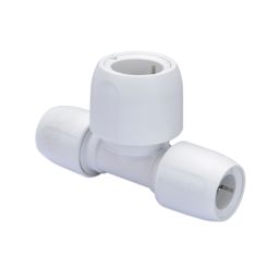 Hep2O  Plastic Push-Fit Reducing Tee 15mm x 15mm x 22mm