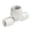 Hep2O  Plastic Push-Fit Reducing Tee 15mm x 15mm x 22mm