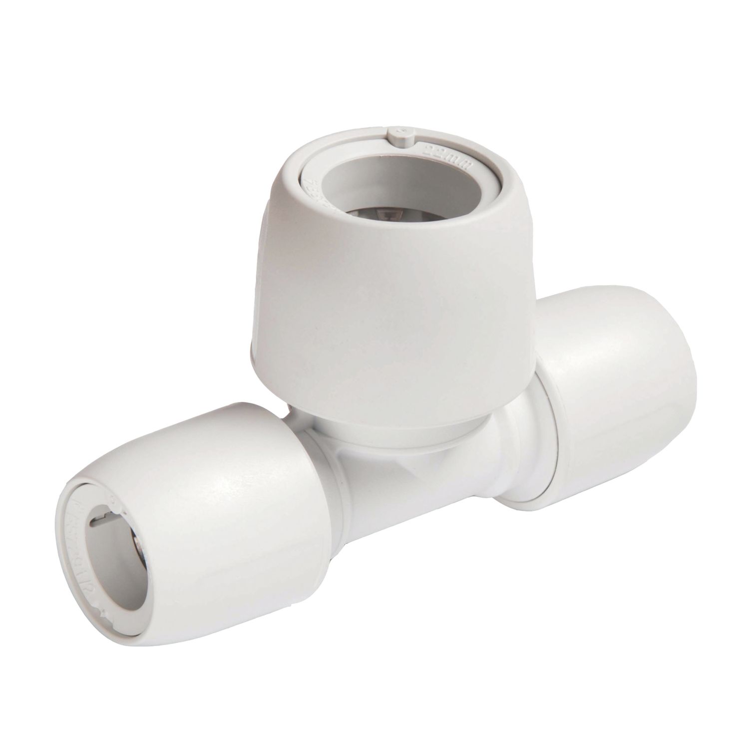 Hep2O Plastic Push-Fit Reducing Tee 15mm x 15mm x 22mm (2202F)