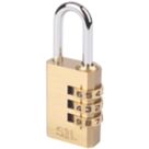Smith & Locke    Combination  Padlock Brass 28.5mm