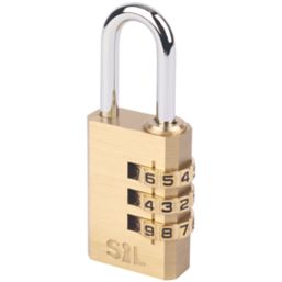 Smith & Locke    Combination  Padlock Brass 28.5mm
