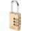 Smith & Locke    Combination  Padlock Brass 28.5mm