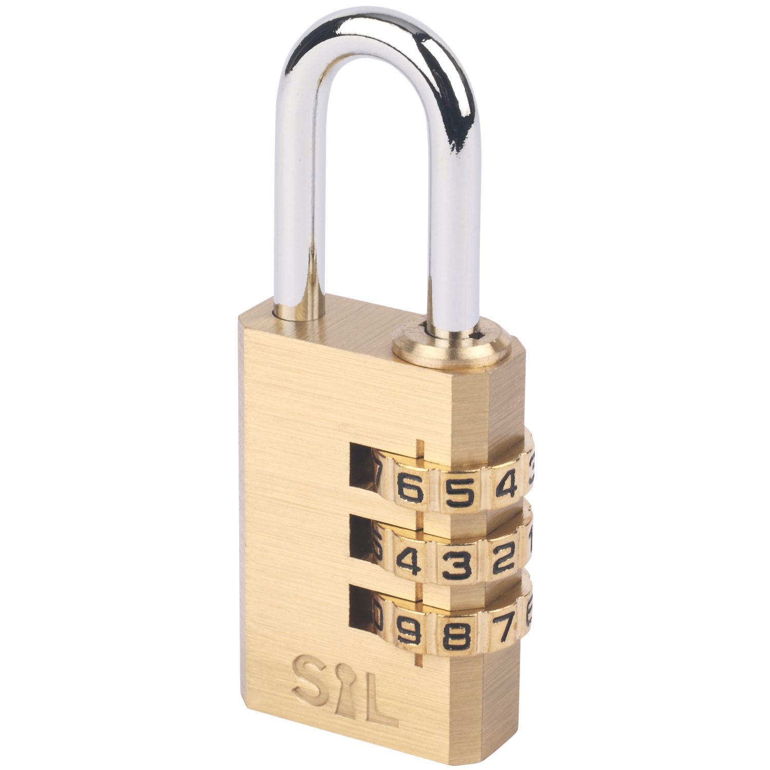 Smith & Locke Combination Padlock Brass 28.5mm (2202X)