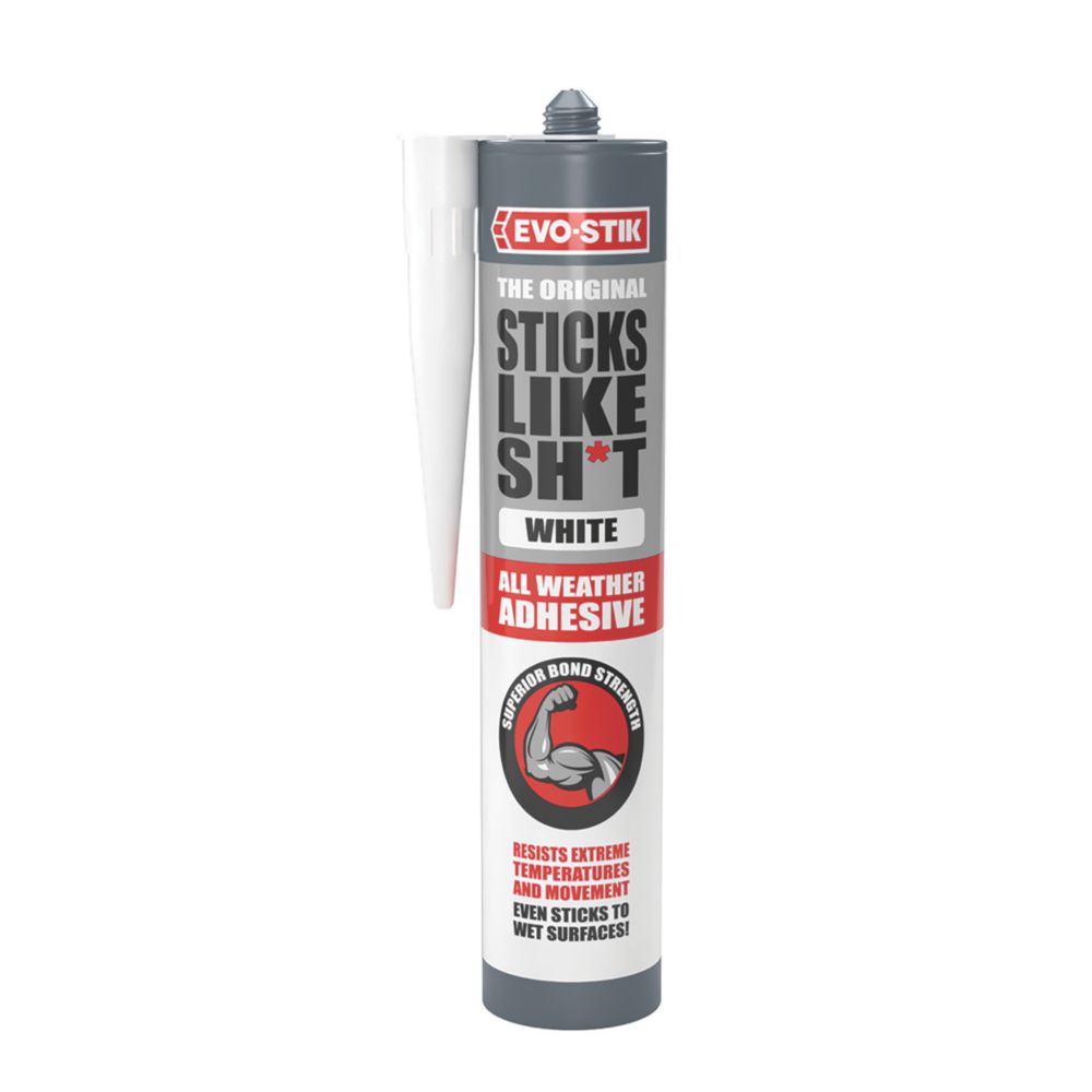 Evo-Stik 'Sticks Like Sh*t' Adhesive White 290ml - Screwfix