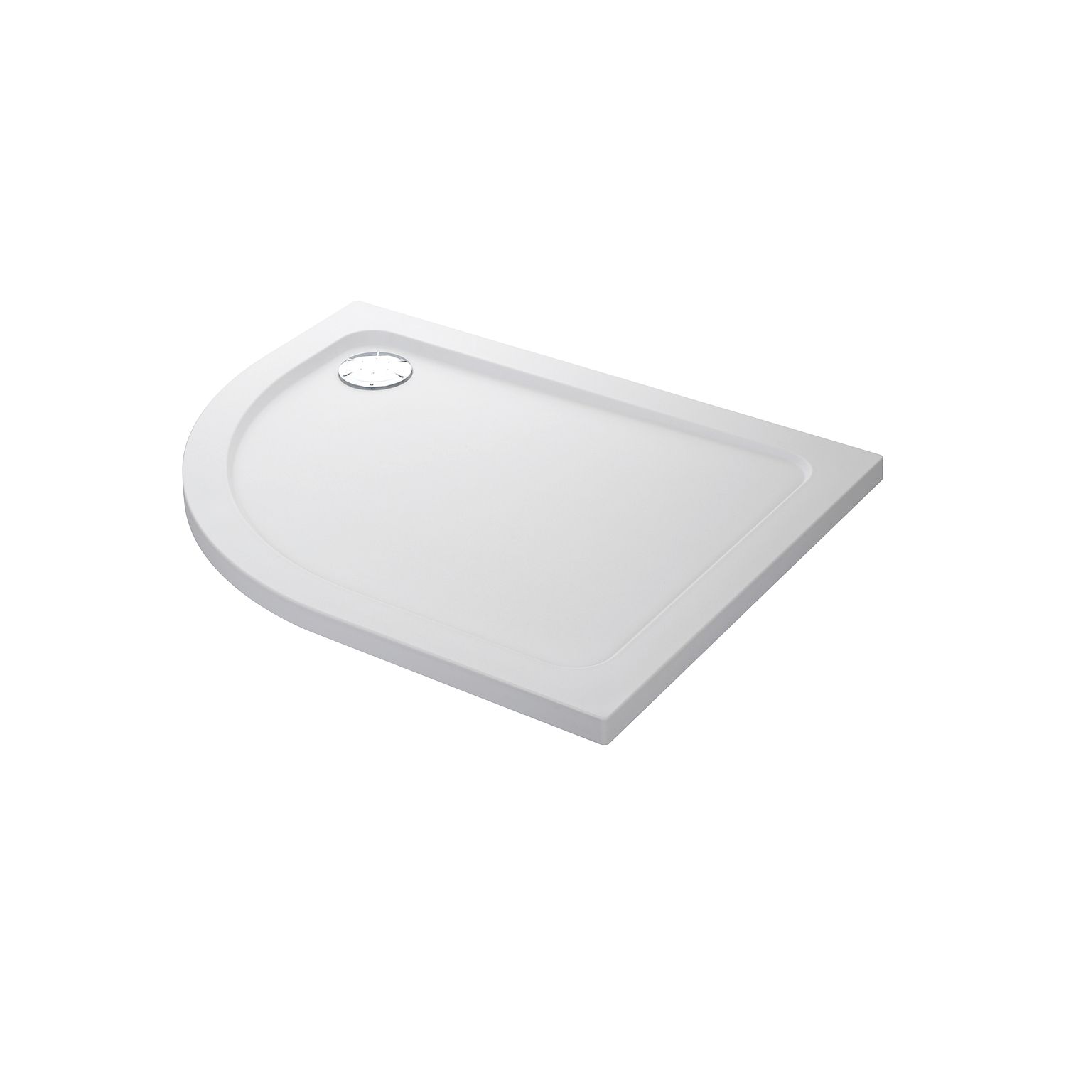 Mira Flight Safe Offset Quadrant Shower Tray Right-Handed White 1000mm x 800mm x 40mm (2207X)