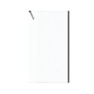 Palermo Showerwall Glass Matt Black 1950mm x 1200mm x 8mm