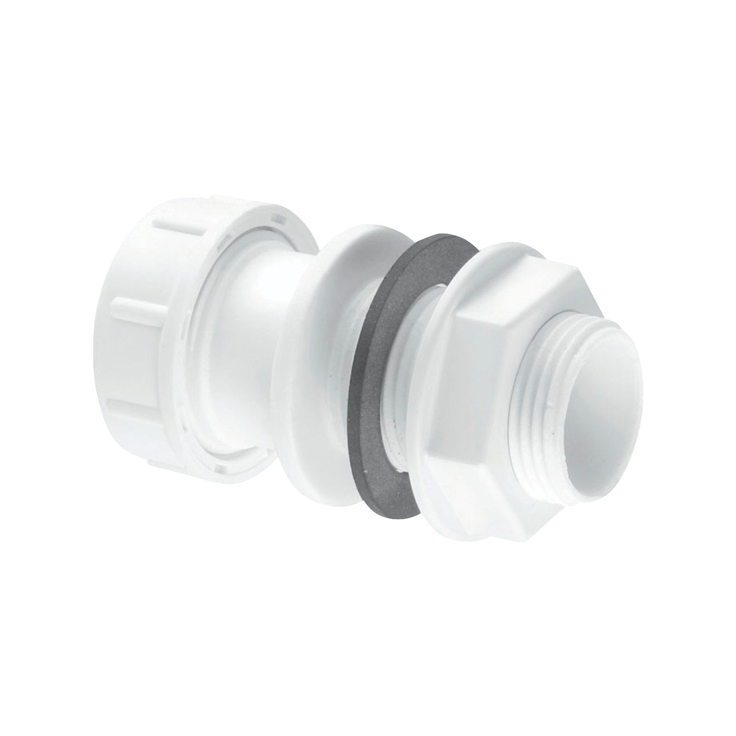 McAlpine Straight Overflow Tank Connector White 22mm (220HR)