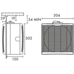 Vent-Axia W163110 228.6mm (9") Axial Commercial Extractor Fan  Soft-Tone Grey 220-240V