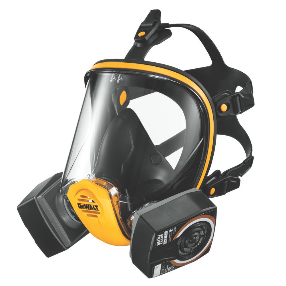 DeWalt Large Full Face Mask Respirator A2P3 Screwfix