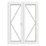 Crystal  White Triple-Glazed uPVC French Door Set 2090mm x 1390mm