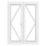 Crystal  White Triple-Glazed uPVC French Door Set 2090mm x 1390mm