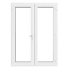 Crystal  White Triple-Glazed uPVC French Door Set 2090mm x 1390mm
