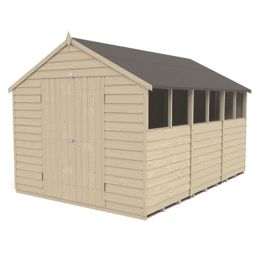 Forest  8' x 12' (Nominal) Apex Overlap Timber Shed with Assembly