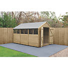 Forest  8' x 12' (Nominal) Apex Overlap Timber Shed with Assembly