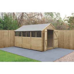 Forest  8' x 12' (Nominal) Apex Overlap Timber Shed with Assembly