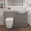 Alaska Bathroom Fitted Furniture Pack RH Vanity with Basin Stone Grey Matt 1244mm x 355mm x 997mm