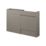 Alaska Bathroom Fitted Furniture Pack RH Vanity with Basin Stone Grey Matt 1244mm x 355mm x 997mm