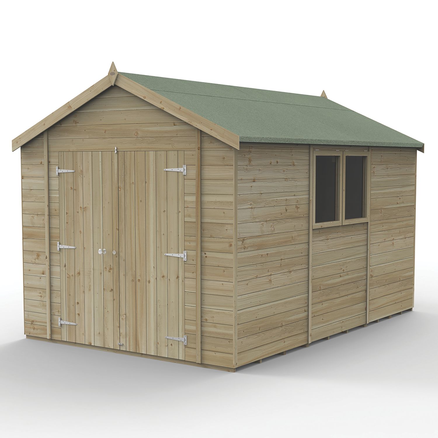 Forest Timberdale 8' 6" x 12' (Nominal) Apex Tongue & Groove Timber Shed with Assembly (220TF)