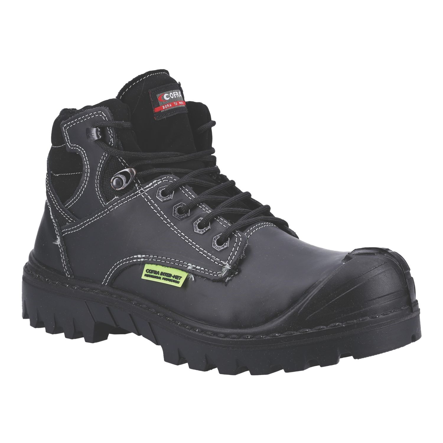 Cofra Darwen MET Size 11 Black Water-Resistant Safety Boots (220XK)