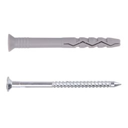 Easyfix  Nylon & Steel Countersunk Head Hammer Fixings 6mm x 60mm 20 Pack