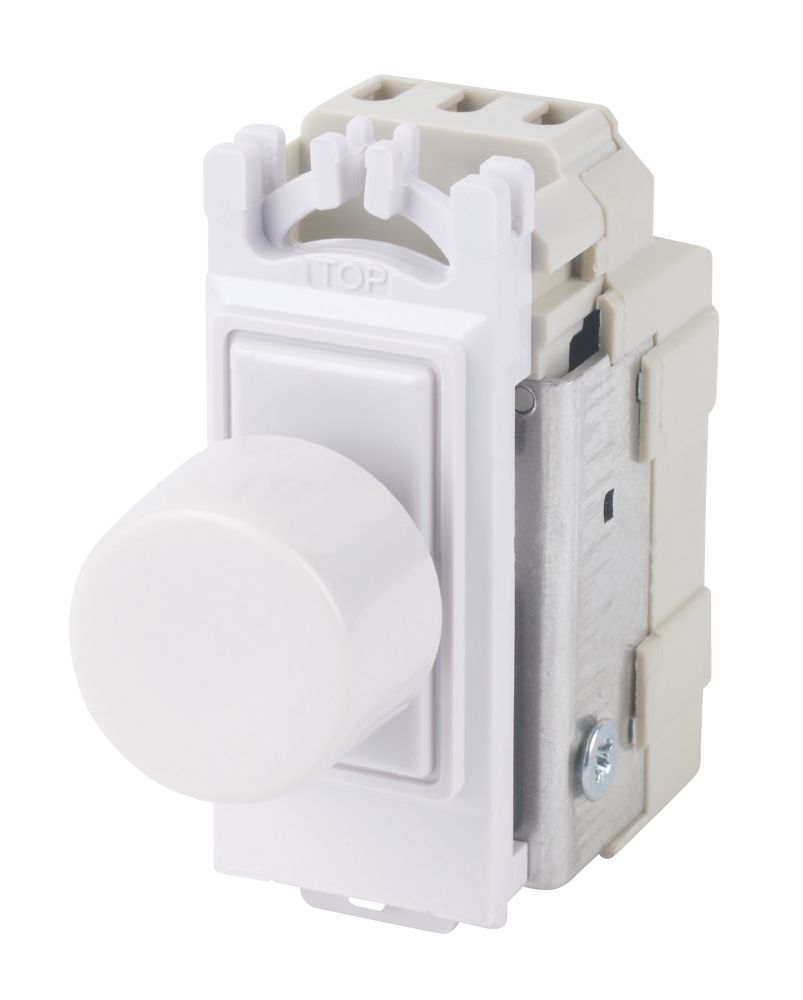 Varilight V-Pro 2-Way LED Grid Dimmer Switch White with Colour-Matched Inserts