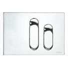 Fluidmaster Schwab Dura 634694 Dual-Flush Flushing Plate Gloss Chrome