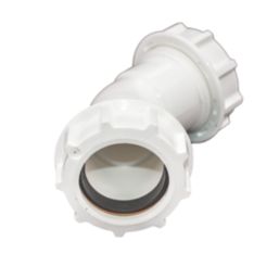 FloPlast WC18 Universal Compression Waste Bend 135 (45°)° 32mm