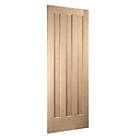 Jeld-Wen Aston Unfinished Oak Veneer Wooden 3-Panel Internal Door 2040mm x 826mm