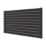 Ximax Fortuna 584mm x 1000mm 2147BTU Black Horizontal Designer Radiator