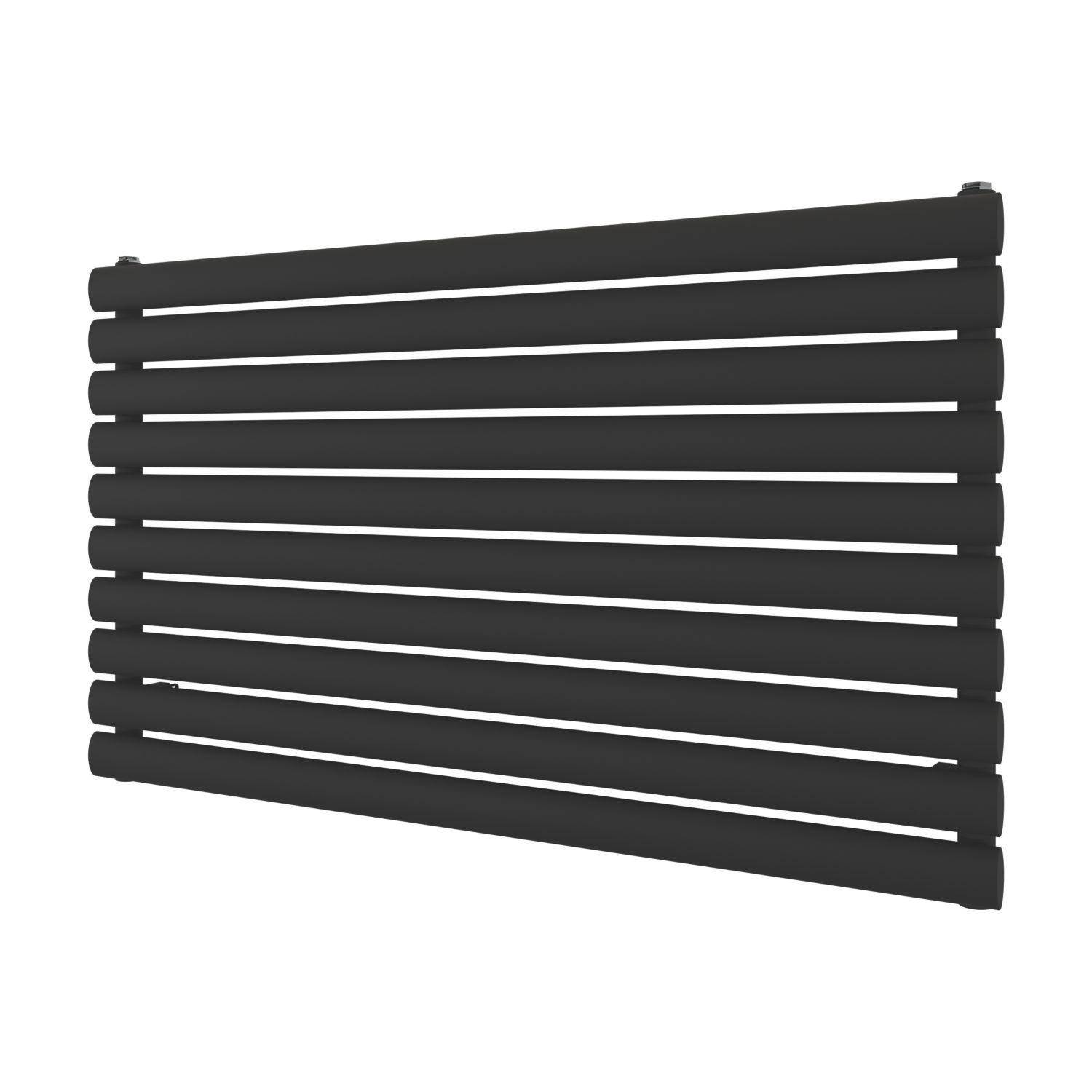 Ximax Fortuna 584mm x 1000mm 2147BTU Black Horizontal Designer Radiator (221AC)