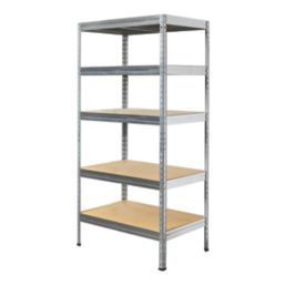 Refurb   5-Tier Metal Garage Shelving Unit 900mm x 600mm x 1800mm