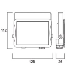 Sylvania Sylflood Indoor & Outdoor LED Floodlight White 26W 3000lm