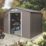 Rowlinson  8' x 5' 6" (Nominal) Apex Metal Shed Light Grey