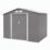 Rowlinson  8' x 5' 6" (Nominal) Apex Metal Shed Light Grey