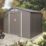 Rowlinson  8' x 5' 6" (Nominal) Apex Metal Shed Light Grey