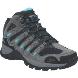 Hi-Tec Corzo Mid Size 4 Womens Grey Waterproof  Non Safety Work Boots