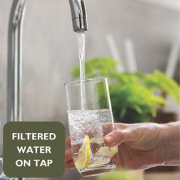 Abode Puria 3-Way Deck Mounted Filter Tap Brushed Nickel