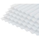 Radmat Building Materials  Corrugated PVC Roof Sheet Clear 1525mm x 1.3mm x 762mm 5 Pack