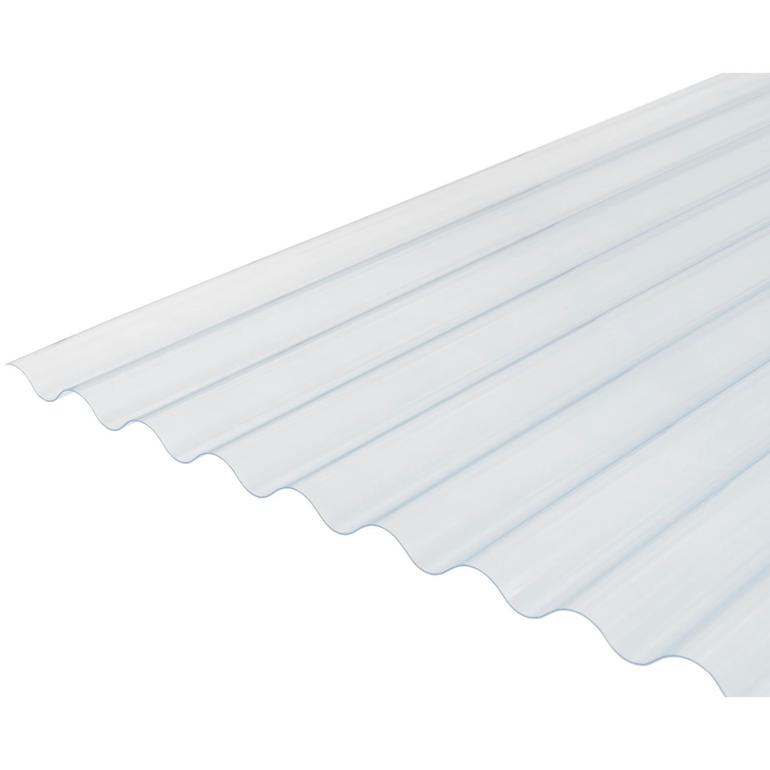 Radmat Building Materials Corrugated PVC Roof Sheet Clear 1525mm x 1.3mm x 762mm (221CY)