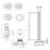 ETAL Danva 15mm x 1/2" Anthracite Straight & L/S Modern Thermostatic Radiator Valve & Lockshield