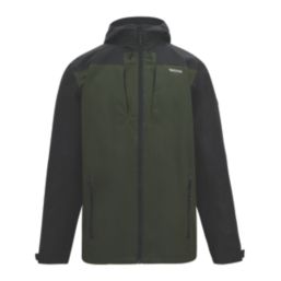 Regatta Calderdale Waterproof Jacket Dark Khaki / Black 2X Large Size 55.5" Chest