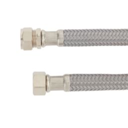 Flomasta Straight Flexible Compression Hose 15mm x 1/2" x 500mm