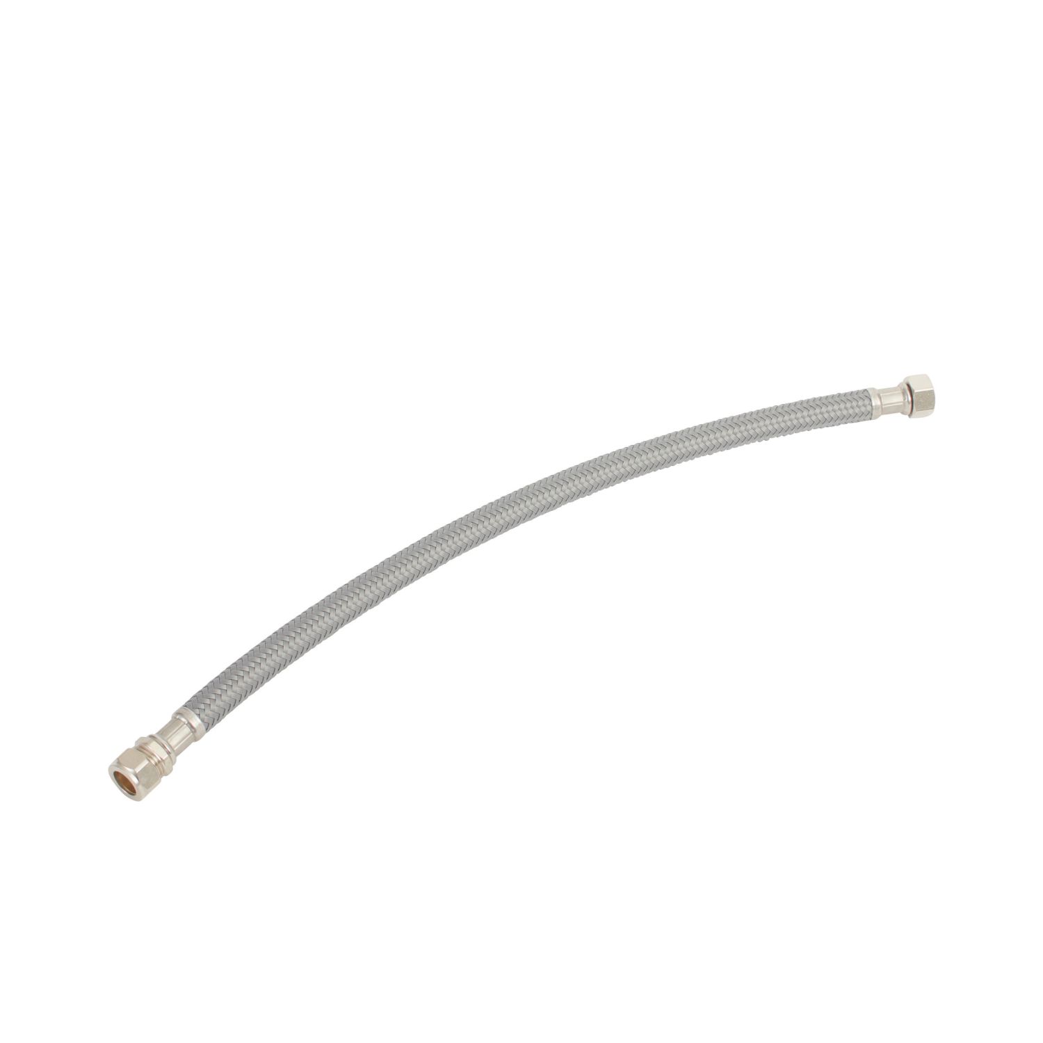 Flomasta Straight Flexible Compression Hose 15mm x 1/2" x 500mm (221FA)