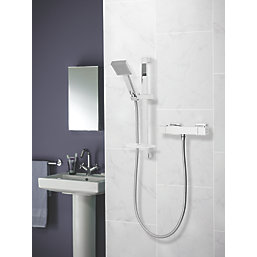 Triton Muse Rear-Fed Exposed Chrome Thermostatic Mixer Shower