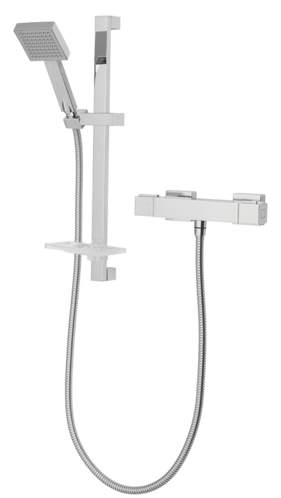 Triton Muse Rear-Fed Exposed Chrome Thermostatic Mixer Shower - 7