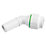 Flomasta Twistloc Plastic Push-Fit Equal 135° Spigot Elbow 22mm