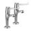 Bristan Lever 6 Contemporary Single Lever High Neck Pillar Kitchen Taps Chrome 1 Pair