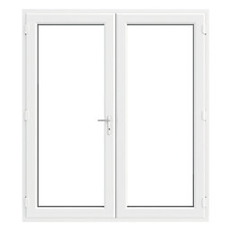 Crystal  White Triple-Glazed uPVC French Door Set 2090mm x 1790mm